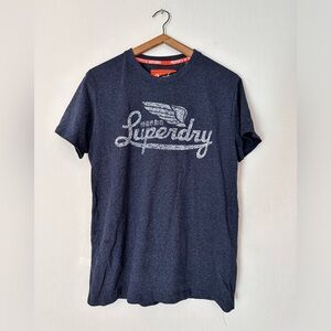 Superdry T shirt Blue Sz L